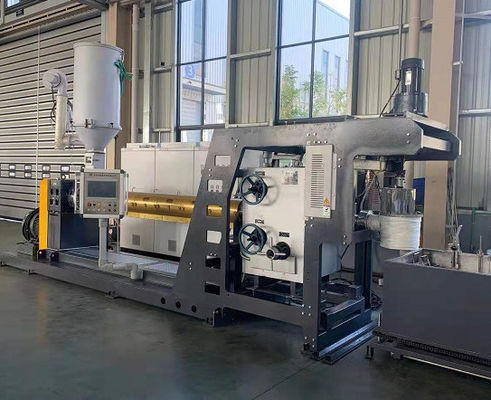 ซื้อ เครื่องทำเส้นด้ายเส้นเดียว PET แบบซิป 7.5KW ความแม่นยำสูง online manufacture